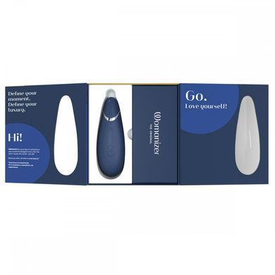 Womanizer Premium 2 Blueberry - вакуумний стимулятор клітора - фото