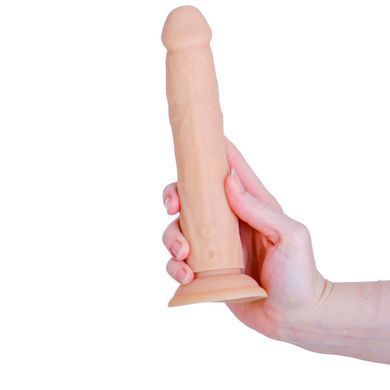 Фалоімітатор з ротацією та пульсацією ADDICTION Naked 8" Rotating & Thrusting Dong Vanilla (20,3см) - фото