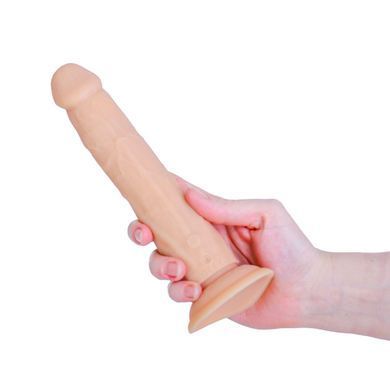 Фалоімітатор з ротацією та пульсацією ADDICTION Naked 8" Rotating & Thrusting Dong Vanilla (20,3см) - фото