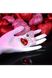 Стеклянная анальная пробка с кристаллом сердце (3,8 см) ADAM ET EVE RED HEART GEM SMALL - фото товара