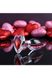 Скляна анальна пробка з кристалом серце (3,8 см) ADAM ET EVE RED HEART GEM SMALL - фото товару