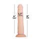 Фалоімітатор з ротацією та пульсацією ADDICTION Naked 8" Rotating & Thrusting Dong Vanilla (20,3см) - фото товару