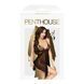 Сорочка з ажурним бра та розрізом Penthouse Sweet Beast Black M/L