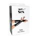 Виниловые митенки короткие Art of Sex Lora черные мокрый бархат M