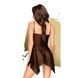 Сорочка з ажурним бра та розрізом Penthouse Sweet Beast Black M/L