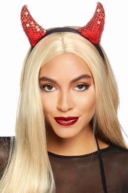 Ріжки диявола Leg Avenue Sequin devil horns Red