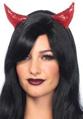Ріжки диявола Leg Avenue Sequin devil horns Red