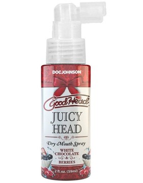 Doc Johnson GoodHead JUICY HEAD DRY MOUTH SPRAY White Chocolate and Berries - спрей для мінету білий шоколад і ягоди (59 мл) - фото