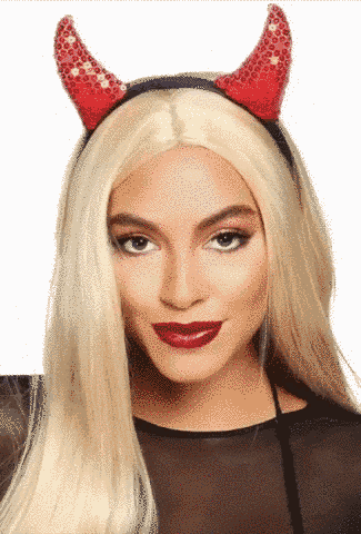 Рожки дьявола Leg Avenue Sequin devil horns Red