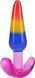 Набор анальных пробок Doc Johnson Crystal Jellies Anal Trainer Set Rainbow 3 шт (2,5 см; 3,2 см; 3,2 см) - фото товара