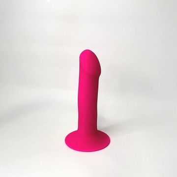 Розовый фаллоимитатор на присоске Adrien Lastic Hitsens 2 Pink 16,7 см - фото