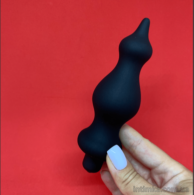 Анальная вибропробка Adrien Lastic Bullet Amuse Black 3,9 см - фото