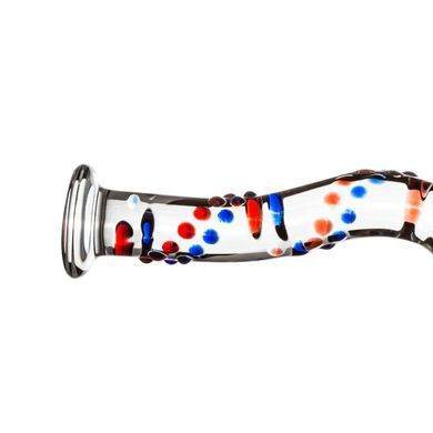 Скляний рельєфний ділдо Gildo Glass Dildo №3 (18,5 см) - фото