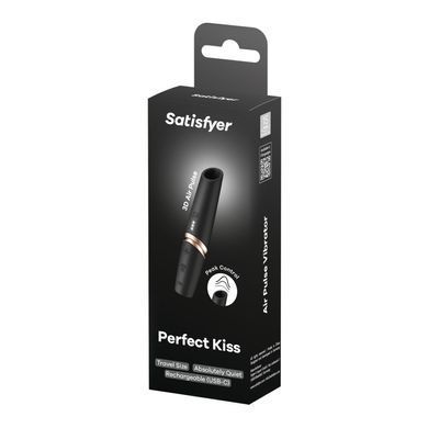 Satisfyer Perfect Kiss вакуумний кліторальний стимулятор у формі помади - фото