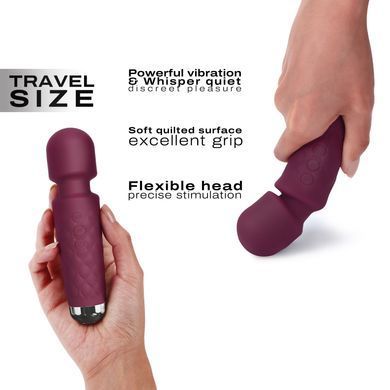Минивибромассажер Dorcel Wand Mini Wanderful Plum - фото