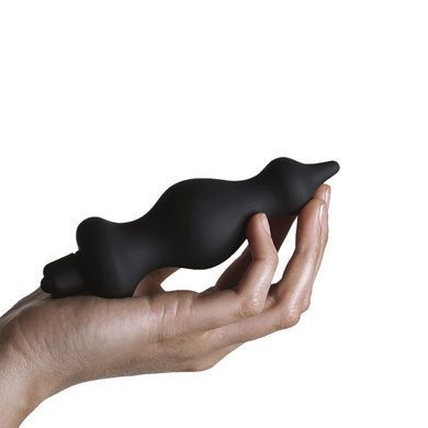 Анальная вибропробка Adrien Lastic Bullet Amuse Black 3,9 см - фото