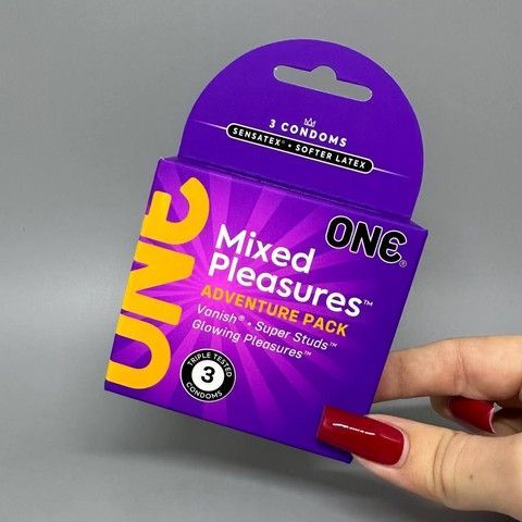 Презервативы ONE Mixed Pleasure 3 шт - фото