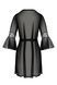 Еротичний пеньюар Passion LEAFA PEIGNOIR black S/M