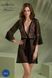 Еротичний пеньюар Passion LEAFA PEIGNOIR black S/M