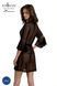 Еротичний пеньюар Passion LEAFA PEIGNOIR black S/M
