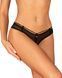 Трусики Obsessive Roxelia crotchless thong XL/2XL черные