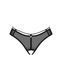 Трусики Obsessive Roxelia crotchless thong XL/2XL черные