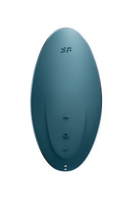 Satisfyer Vulva Lover 1 Blue вакуумный клиторальный вибратор 2-в-1 - фото