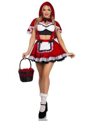 Эротический костюм Leg Avenue Flirty Miss Red Top and Skirt L