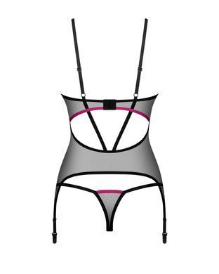 Корсет с трусиками Obsessive Novenes corset & thong XS/S
