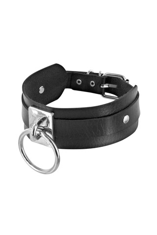 Ошейник для БДСМ c кольцом Fetish Tentation Choker Ring - фото