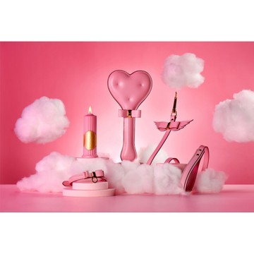 Подарунковий БДСМ набір Upko lovely kinky Puppy set рожевий (4 предмети) - фото