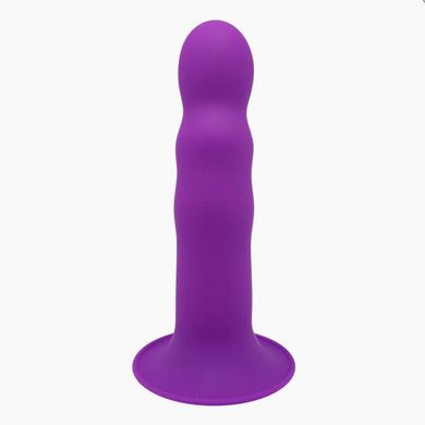 Фиолетовый дилдо для страпона Adrien Lastic Hitsens 3 (18,2 см) - фото
