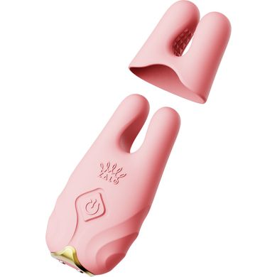 Смарт-вибратор для сосков Zalo Nave Coral Pink - фото