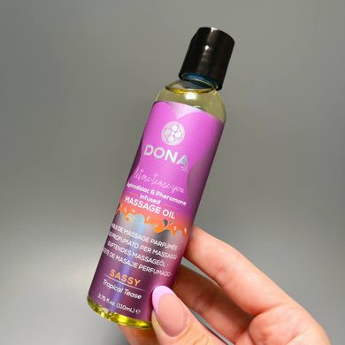 Массажное масло + феромоны и афродизиак DONA тропические фрукты 110мл - фото