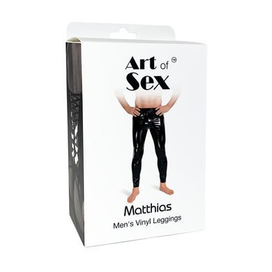 Лакированные мужские леггинсы Art of Sex Matthias черные M