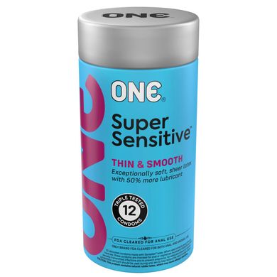 Презерватив чувствительный ONE Super Sensitive (12 шт) - фото