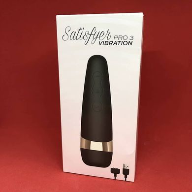Satisfyer Pro 3 Vibration - вакуумний стимулятор клітора з вібрацією - фото