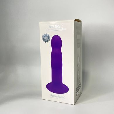 Фиолетовый дилдо для страпона Adrien Lastic Hitsens 3 (18,2 см) - фото