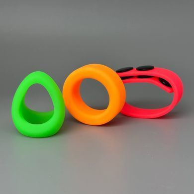 Набір ерекційних кілець Love To Love NEON RING KIT - фото