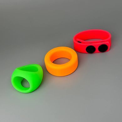 Набір ерекційних кілець Love To Love NEON RING KIT - фото