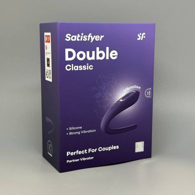 Satisfyer Double Classic Violet - вібратор для пар фіолетовий - фото