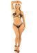 Комплект бра и трусики Leg Avenue Open Cup Bra and Pearl String One Size Black - фото товара