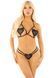Комплект бра и трусики Leg Avenue Open Cup Bra and Pearl String One Size Black - фото товара