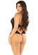 Эротическое боди Leg Avenue Lace Floral Lace Halter Teddy with Flutter Accent OS Black