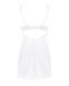 Сорочка та трусики Obsessive Amor Blanco underwire chemise & thong white S/M