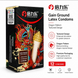 Презервативи з вусиками стимулюючі BEILILE Pleasure More WHIRLWIND DRAGON 2+1 шт - фото товару