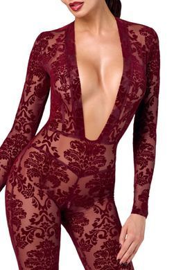 Бодистокинг Noir Handmade F382 Kink Royal Catsuit L - фото