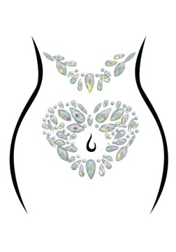 Наліпка на тіло з кристалів Leg Avenue Novalie body jewels sticker - фото