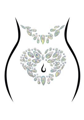 Наклейка на тело из кристаллов Leg Avenue Novalie body jewels sticker - фото