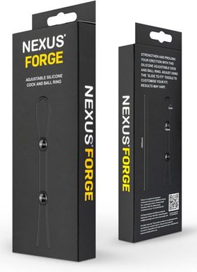 Ерекційне кільце ласо Nexus FORGE cock & ball ring - фото